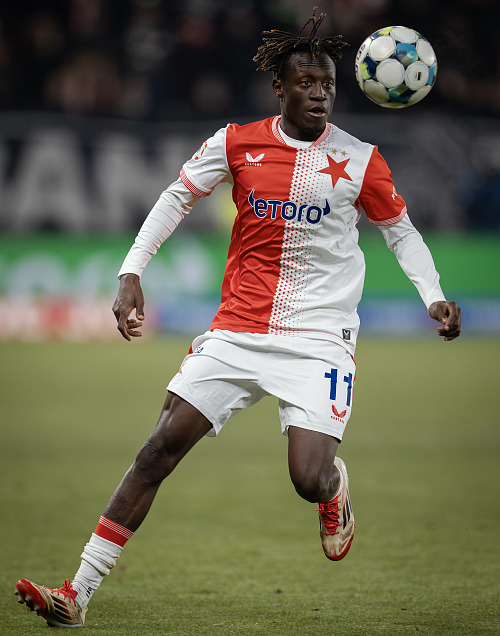 Slávistický křídelník Youssoupha Sanyang