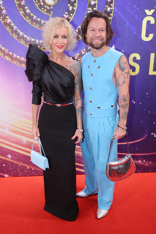 Karin Krajčo Babinská a Richard Krajčo na udílení cen Český slavík (Praha, 24....