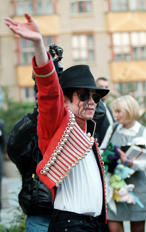 Michael Jackson na koncertu v Praze