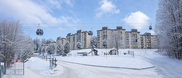 Vizualizace nové lanovky na Medvědín přes sídliště v Bedřichově ve Špindlerově...
