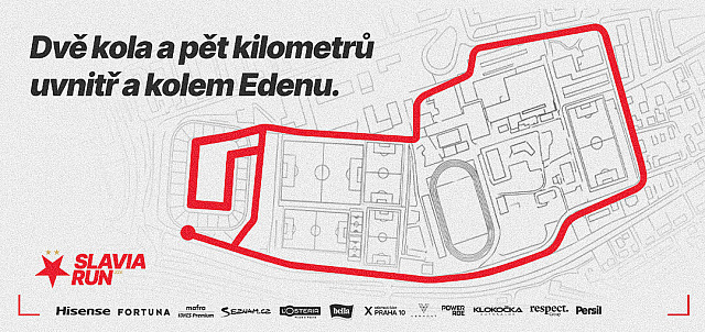 Slavia Run 2026 - běh v Edenu a kolem
