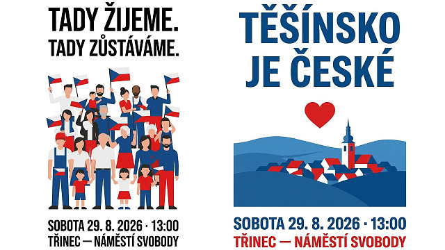 Plakáty na smyšlenou protestní akci v Třinci. Akce však není ohlášená a údajný...