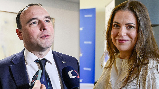 Brněnští kandidáti v podzimních volbách Václav Trojan (ANO) a Kamila Zlatušková...