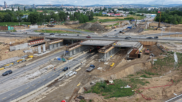 Přestavba křížení dálnice D1 a D2 u Brna (červen 2026)