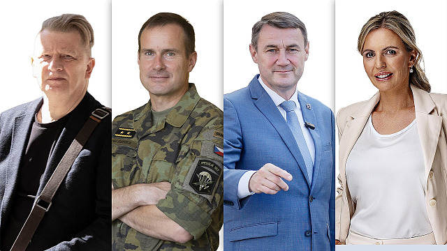 Druhé kolo senát volby Jiří Padevět, Karel Řehka, Martin Půta a Sandra...