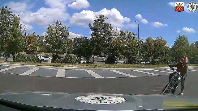 Když vidím policii, panikařím, vysvětloval motorkář