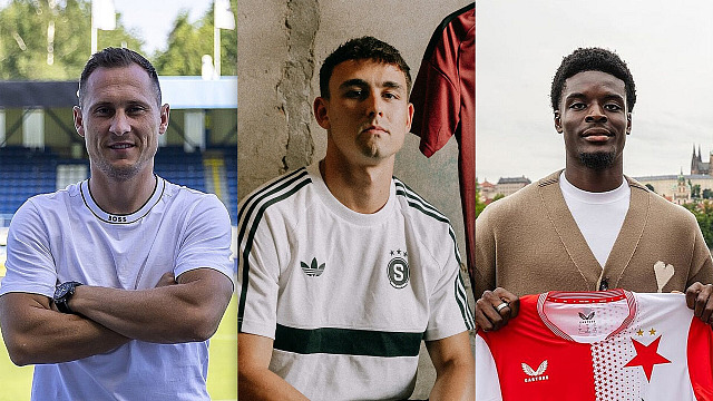 Jan Bořil, Matěj Jurásek a Ange N’Guessan