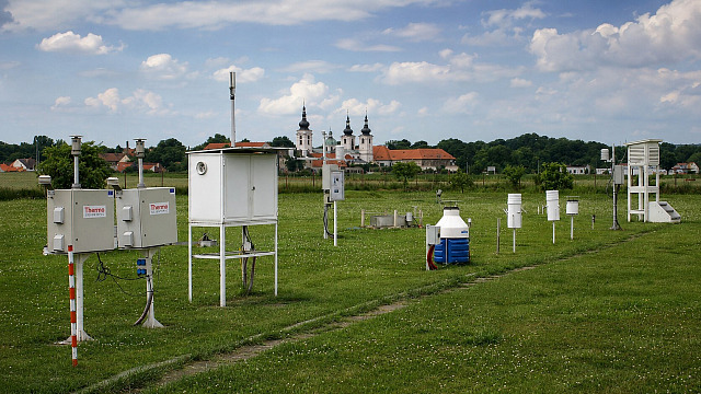 Měřicí stanice Českého hydrometeorologického ústavu v Doksaneh na Litoměřicku