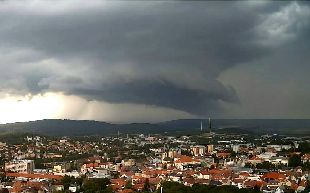 Supercela na Příbramsku (14. července 2026)