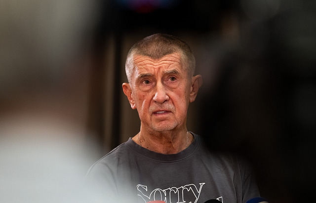 Tisková konference hnutí ANO. Na snímku hovoří premiér Andrej Babiš (ANO). (17....