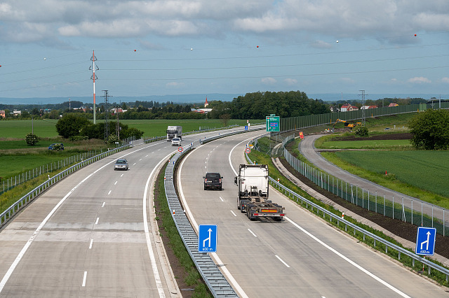 Dálnice D49 u Holešova (květen 2025)