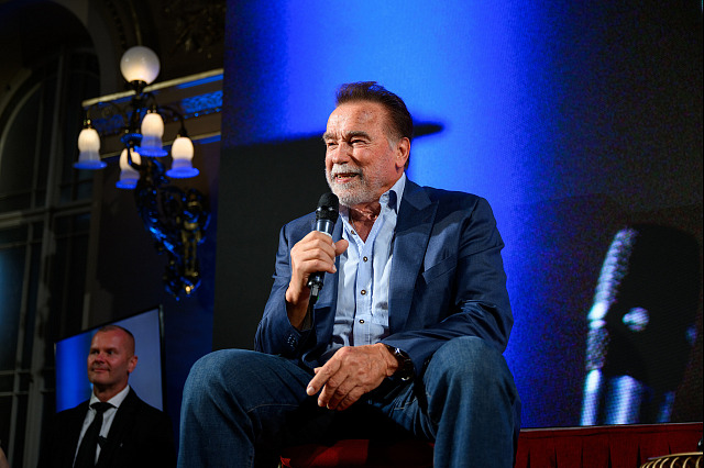 Arnold Schwarzenegger na akci Noc s legendou (18. června 2026)