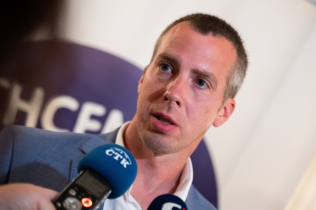 Primátor Jiří Korec po jednání s hnutím Zlín 21 a ODS. (11. říjen 2026)