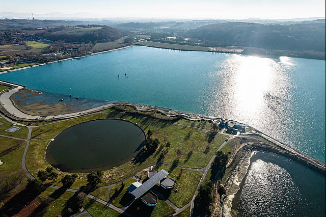 Hlučínské jezero Štěrkovna v roce 2022.