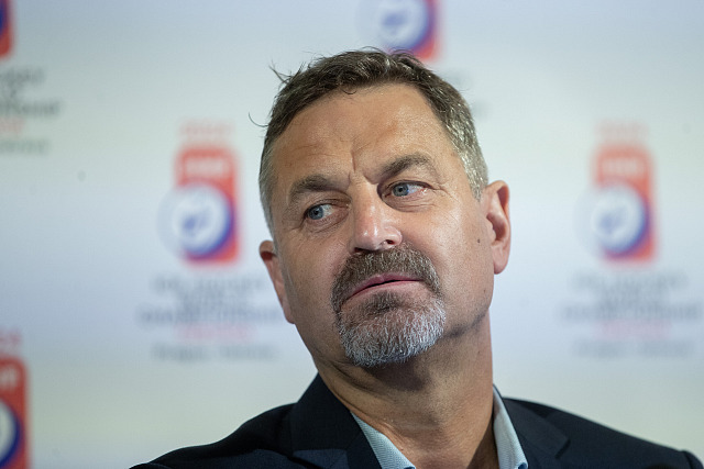 Petr Bříza, prezident pražského organizačního výboru k hokejovému MS 2024.