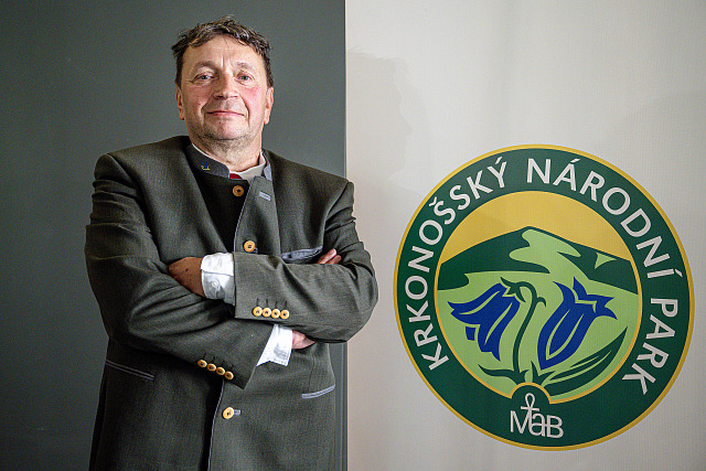 Petr Moravec před zahájením tiskové konference k jmenování nového ředitele...