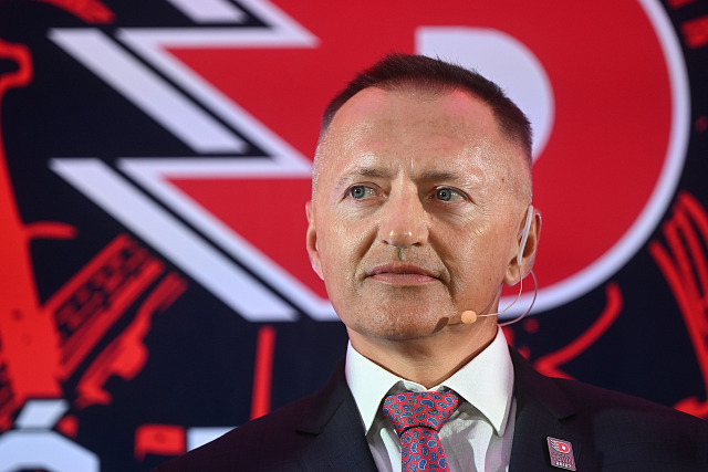 Majitel pardubického hokejového klubu Petr Dědek na předsezonní tiskové...