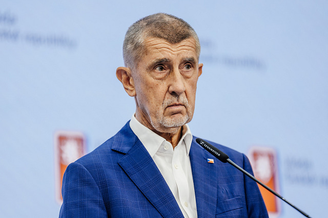 Premiér Andrej Babiš na tiskové konferenci vlády. Ta řešila mandát prezidenta...
