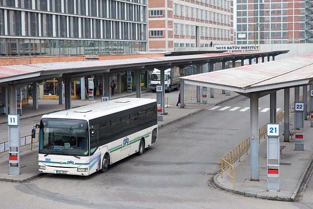 Autobusové nádraží ve Zlíně.