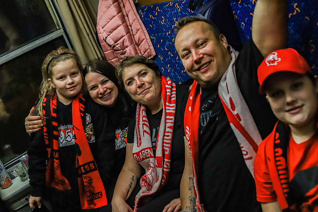 Fanoušci Olomouce v MoraExpressu: do Prahy