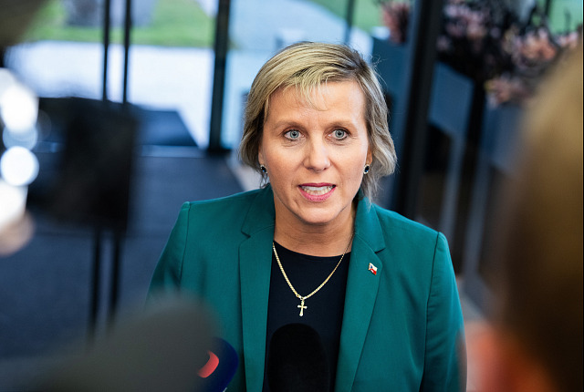 Volební štáb Hnutí ANO v Praze na Chodově. Na snímku Jana Mračková Vildumetzová...