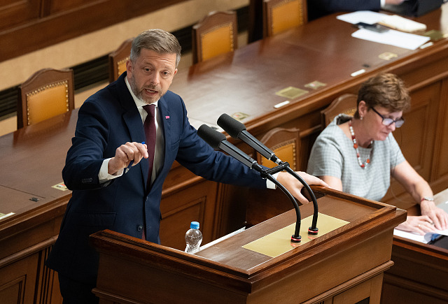 Vít Rakušan (STAN) na schůzi Poslanecké sněmovny. (30. září 2026)