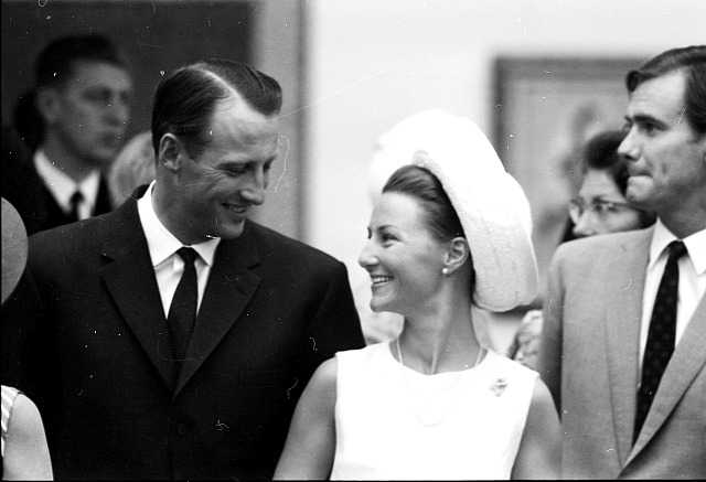 Svatba korunního prince Haralda a Sonji Haraldsen 29. srpna 1968.