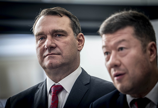 Hnutí SPD představilo volební program pro říjnové sněmovní volby. Na tiskové...