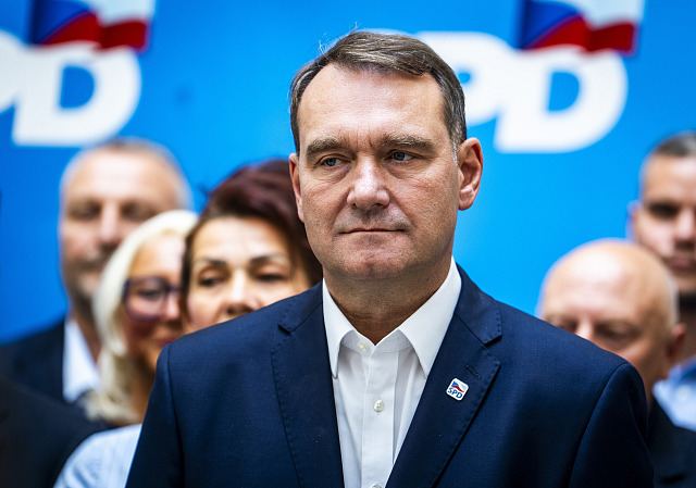 Zahájení horké fáze kampaně SPD před komunálními a senátními volbami. Na snímku...