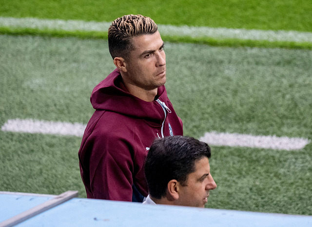 Portugalský útočník Cristiano Ronaldo během tréninku