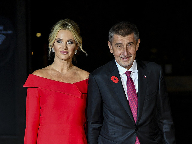 Monika Babišová a Andrej Babiš (2018)