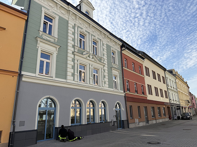 Zrekonstruovaný dům Egerius na sokolovském Starém náměstí.