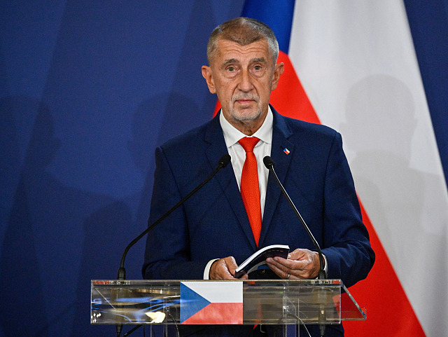 Český předseda vlády Andrej Babiš na schůzce premiérů zemí visegrádské čtyřky...