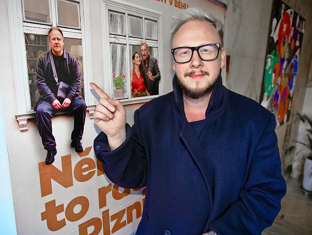 Štěpán Kozub (Tisková konference ke komedii Někdo to rád v Plzni, Praha, 27....