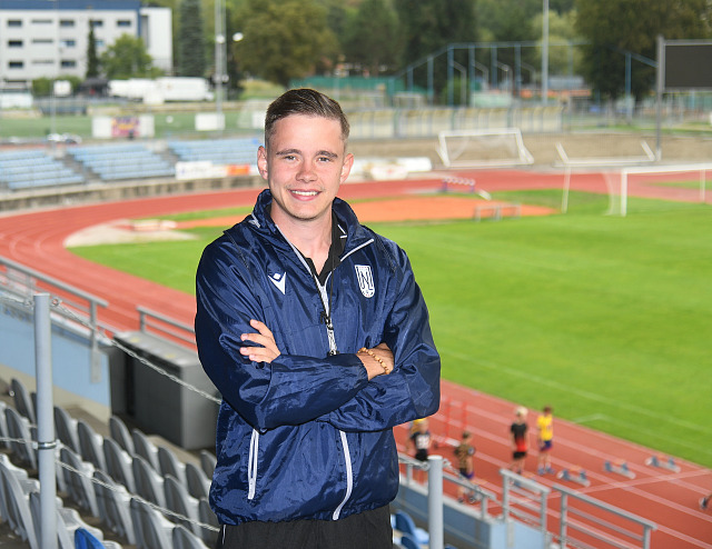 Dominic Rajna, asistent trenéra druholigového FK Viagem Ústí nad Labem.