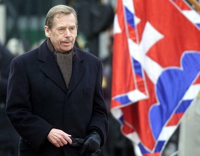 Prezident České republiky Václav Havel při poslední oficiální návštěvě v...