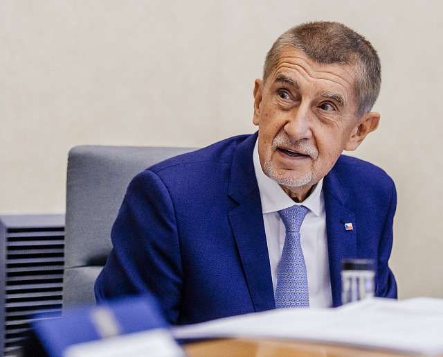 Jednání vlády o státním rozpočtu. Na snímku Andrej Babiš. (21 září 2026)