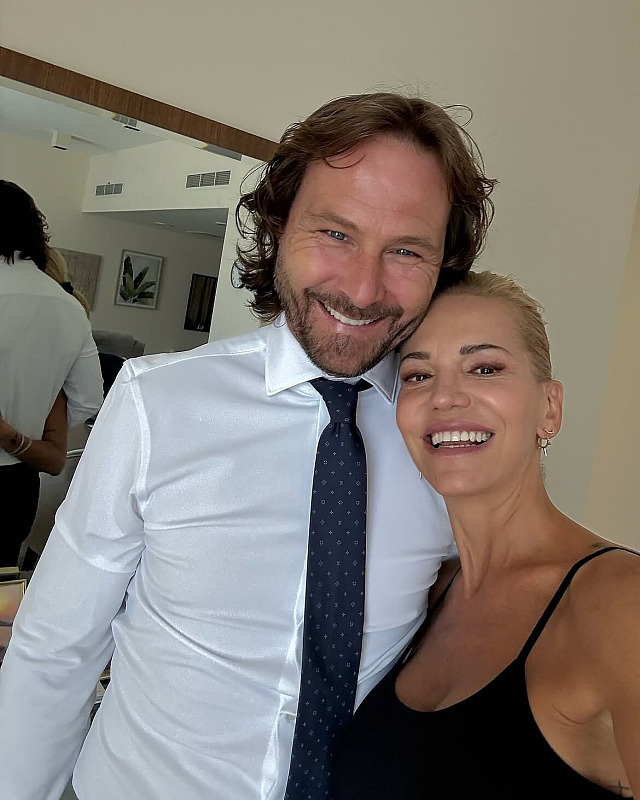 Pavel Nedvěd a Dara Rolins