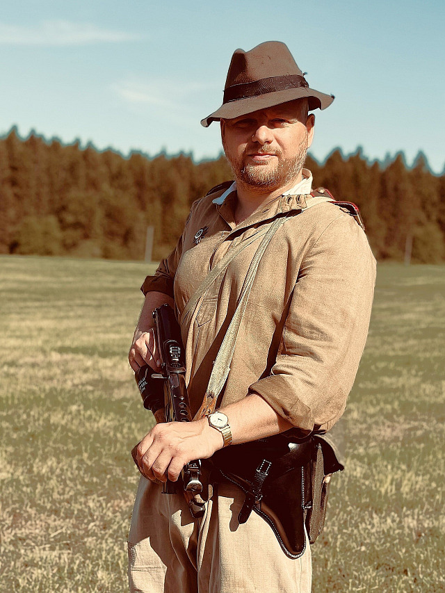 Autor Ondřej Červený v roce 2025 při akci pro veřejnost od žďárského...